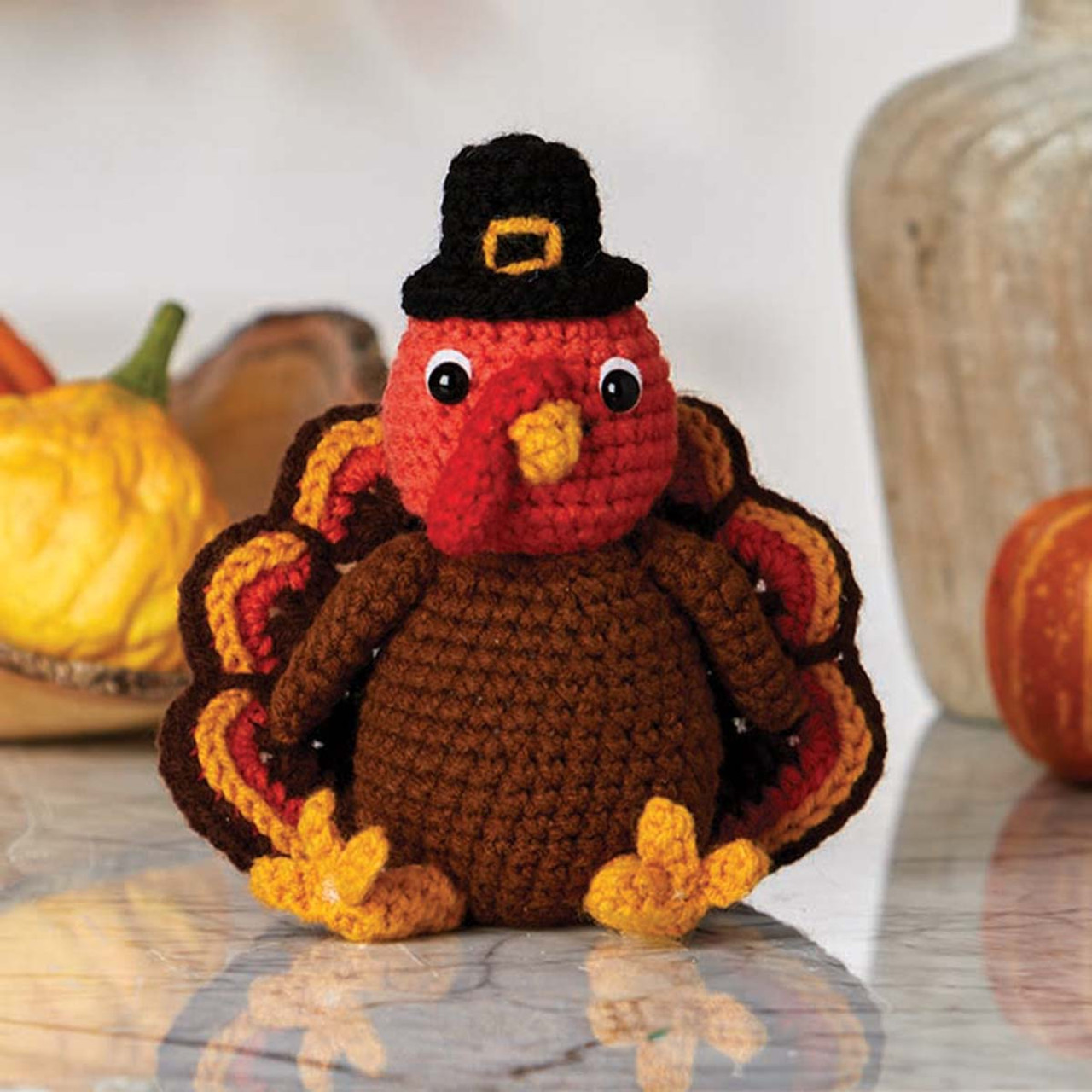 Herrschners Wobbles & Gobbles Turkey Crochet Kit